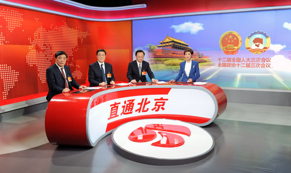 先鋒速記為全國兩會之《直通北京》人物訪談提供速記